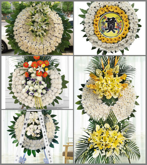 广东清远市佛冈县迳头镇井冈村花圈速递